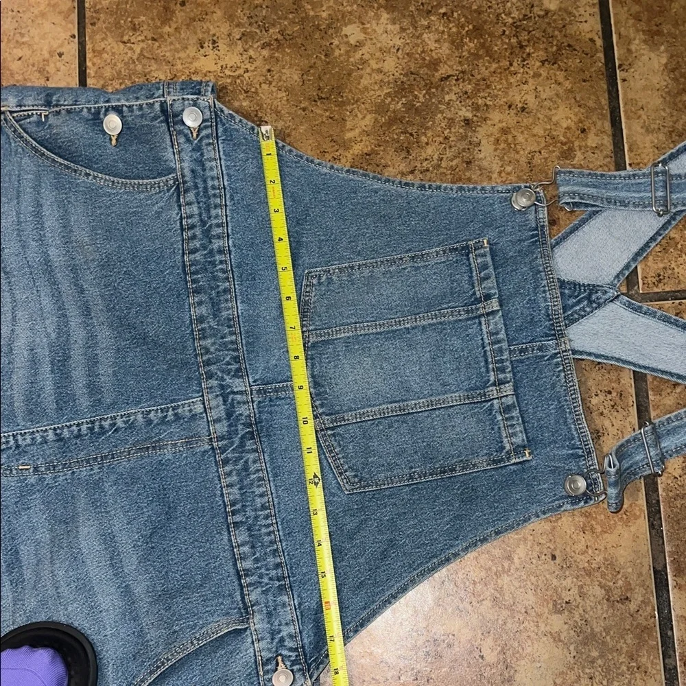 NOBO Blue Denim Women's Overalls with Front Bib Pocket